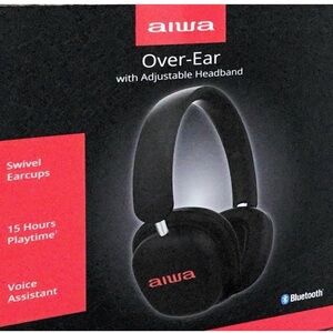 Black Over-Ear Headphones with Adjustable Headband